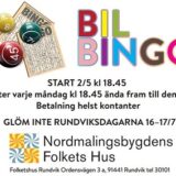 Bilbingo - hemvändarbingo - i Rundvik