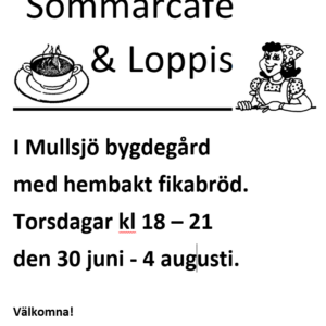 Summer café & flea market Mullsjö